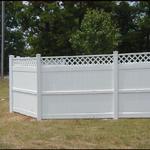 406 Lattice Top Privacy PVC Fence