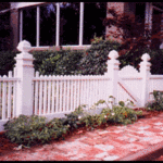 201 2x2 Painted Picket w/ 6x6 Posts & Acorn Finial 