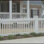 203 Painted 2x2 Picket w/ 6x6 Posts/Slip Over Caps
