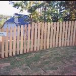 210 Dog Eared Cedar Picket Fence