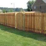 213 Colonial Cedar Picket w/ 4x4 Dogear Dado posts