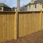 605 Treated Pine Capped Privacy with 6x6 Posts