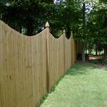 606 Scalloped Treated Pine w/ French Gothic Posts