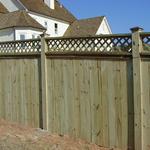 613 Lattice Top Treated Pine Privacy