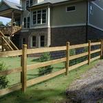903 Treated Pine Ranch Rail with Wire
