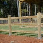 904 6x6 Dogear Dado Posts & 2x6 Rails with Wire